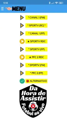 Da Hora de Assistir Futebol ao vivo android App screenshot 2